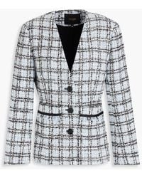 Maje - Frayed Metallic Tweed Jacket - Lyst