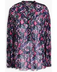 Isabel Marant - Kiledia bluse aus georgette mit floralem print - Lyst