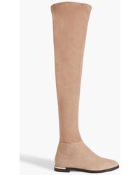 Jimmy Choo - Palina Stretch-suede Over-the-knee Boots - Lyst