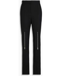 McQueen - Grain De Poudre Wool Tapered Pants - Lyst