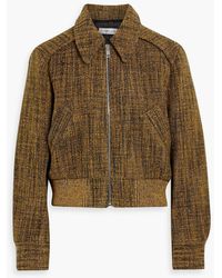 Victoria Beckham - Wool-blend Bouclé-tweed Jacket - Lyst