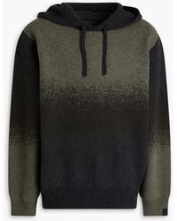 Rag & Bone - Downing hoodie aus einer woll-kaschmirmischung mit farbverlauf - Lyst