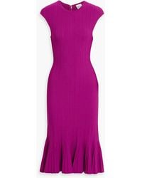 Hervé Léger - Bridget Pleated Bandage Midi Dress - Lyst