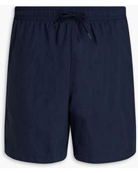 Maison Kitsuné - Mid-length Embroidered Swim Shorts - Lyst