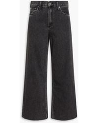 Rag & Bone - Andi Cropped High-rise Wide-leg Jeans - Lyst