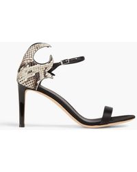 Giuseppe Zanotti - Basic 85 Crystal-embellished Satin Sandals - Lyst