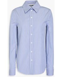 Moschino - Striped Cotton-poplin Shirt - Lyst