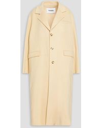 Nanushka - Wool And Silk-blend Felt Coat - Lyst