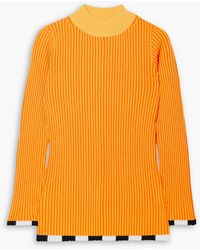 Christopher John Rogers - Ribbed Wool-blend Sweater - Lyst