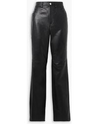 Wandler - Aster Leather Straight-leg Pants - Lyst