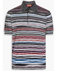 Missoni - Space-dyed Crochet-knit Cotton Polo Shirt - Lyst