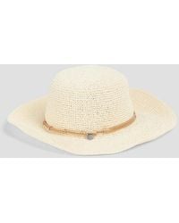 Rag & Bone - Embellished Faux Raffia Panama Hat - Lyst