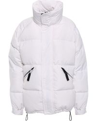 Sandro Quilted Shell Down Coat White
