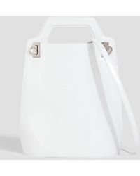 Ferragamo - Wanda Mini Patent-Leather Tote - Lyst