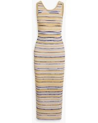 Missoni - Metallic Space-dyed Knitted Midi Dress - Lyst