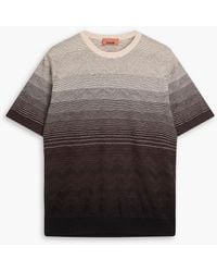 Missoni - Jacquard-Knit Cotton T-Shirt - Lyst