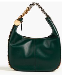Stella McCartney - Chain-embellished Faux Leather Shoulder Bag - Lyst