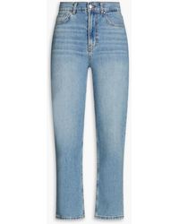 Claudie Pierlot - Paquitobis hoch sitzende cropped jeans mit geradem bein - Lyst