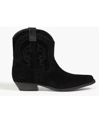Ba&sh - Colt ankle boots aus veloursleder - Lyst