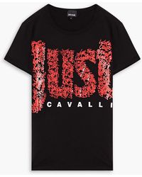 Kleding Dameskleding Tops & T-shirts Tanktops Tanktops met print Just Cavalli tank top with flower psychedelic print 