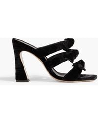 Alexandre Birman - Lolita 90 Bow-Detailed Velvet Sandals - Lyst
