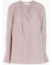 Victoria Beckham - Silk Crepe De Chine Blouse - Lyst