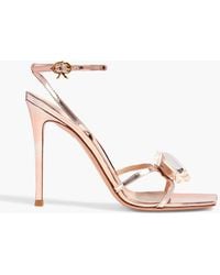 Gianvito Rossi - 105 Crystal-embellished Leather Sandals - Lyst