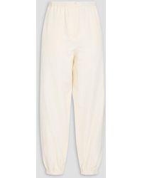 JOSEPH - Taio Silk And Cotton-blend Tapered Pants - Lyst