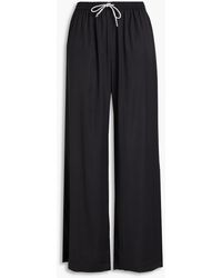 Solid & Striped - The Dani Crystal-embellished Satin Wide-leg Pants - Lyst