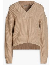 JOSEPH - Ribbed Cotton, Wool And Cashmere-blend Sweater - Lyst