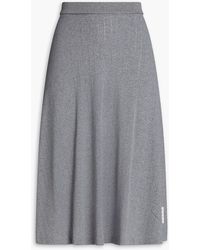 Thom Browne - Pointelle-knit Cotton-blend Skirt - Lyst