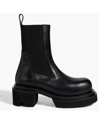 Rick Owens - Beatle Bogun Leather Platform Chelsea Boots - Lyst