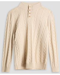 Aurélien - Wool And Cashmere-blend Turtleneck Top - Lyst