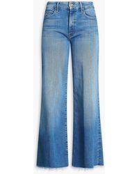 Mother - The Roller Faded High-rise Wide-leg Jeans - Lyst
