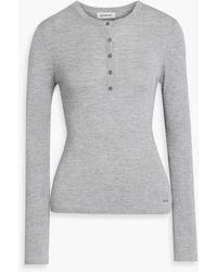 Jonathan Simkhai - Giorgia Silk And Cashmere-Blend Top - Lyst