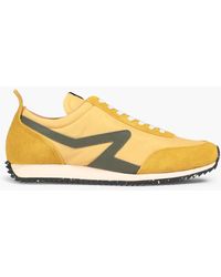Rag & Bone Retro runner sneakers aus shell mit veloursledereinsatz - Gelb