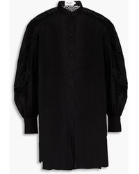 Charo Ruiz - Marian hemd aus guipure-spitze und voile aus einer baumwollmischung - Lyst