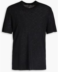 James Perse - T-shirt aus einer leinenmischung - Lyst
