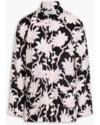 Valentino Garavani - Floral-print Silk Crepe De Chine Shirt - Lyst