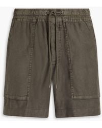 James Perse - Lyocell And Linen-blend Twill Shorts - Lyst