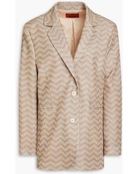 Missoni - Crochet-knit Cotton Blazer - Lyst