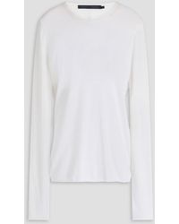Proenza Schouler - Pullover aus einer baumwoll-seidenmischung mit cut-outs - Lyst