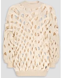 Isabel Marant - Elly Open-Knit Merino Wool-Blend Sweater - Lyst
