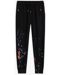 Dolce & Gabbana - Printed French Cotton-terry Sweatpants - Lyst
