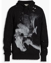1017 ALYX 9SM - Distressed Printed French Cotton-terry Hoodie - Lyst