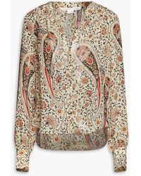 Veronica Beard - Marion Paisley-print Silk Crepe De Chine Blouse - Lyst