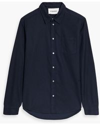 FRAME - Cotton And Tm-blend Twill Shirt - Lyst
