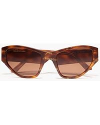 Balenciaga - Sonnenbrille mit cat-eye-rahmen aus azetat mit schildpattprint - Lyst