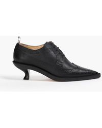 Thom Browne - Longwing 50Mm Perforated Pebbled-Leather Brogues - Lyst