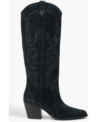 Maje - Suede Cowboy Boots - Lyst